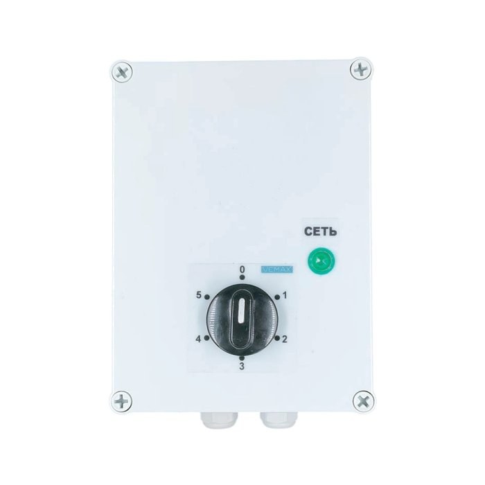 Пятиступенчатый трансформаторный регулятор скорости BVM ТРСВ1-2,5