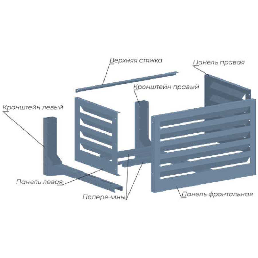 Экран для кондиционера AIRS AKE-L