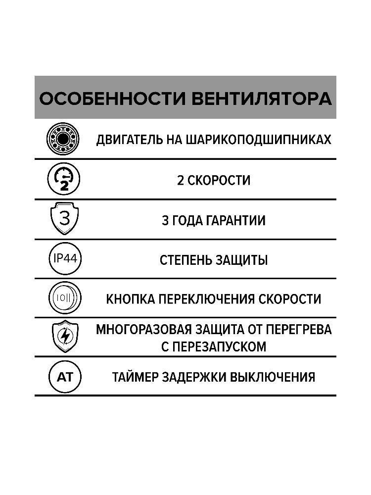 Вентилятор канальный TYPHOON D100 осевой двухскоростной AT ERA PRO