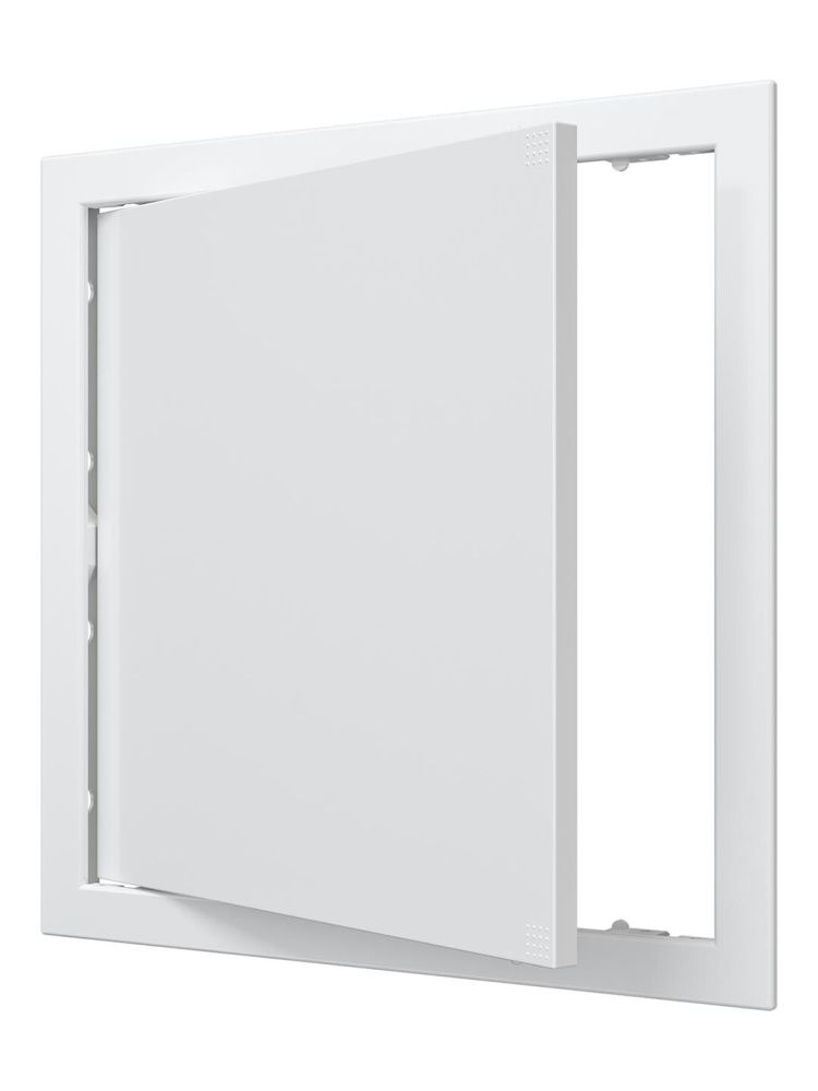 Люк ревизионный Л фланец 296х296 нажимной 318х318 пластик EVECS
