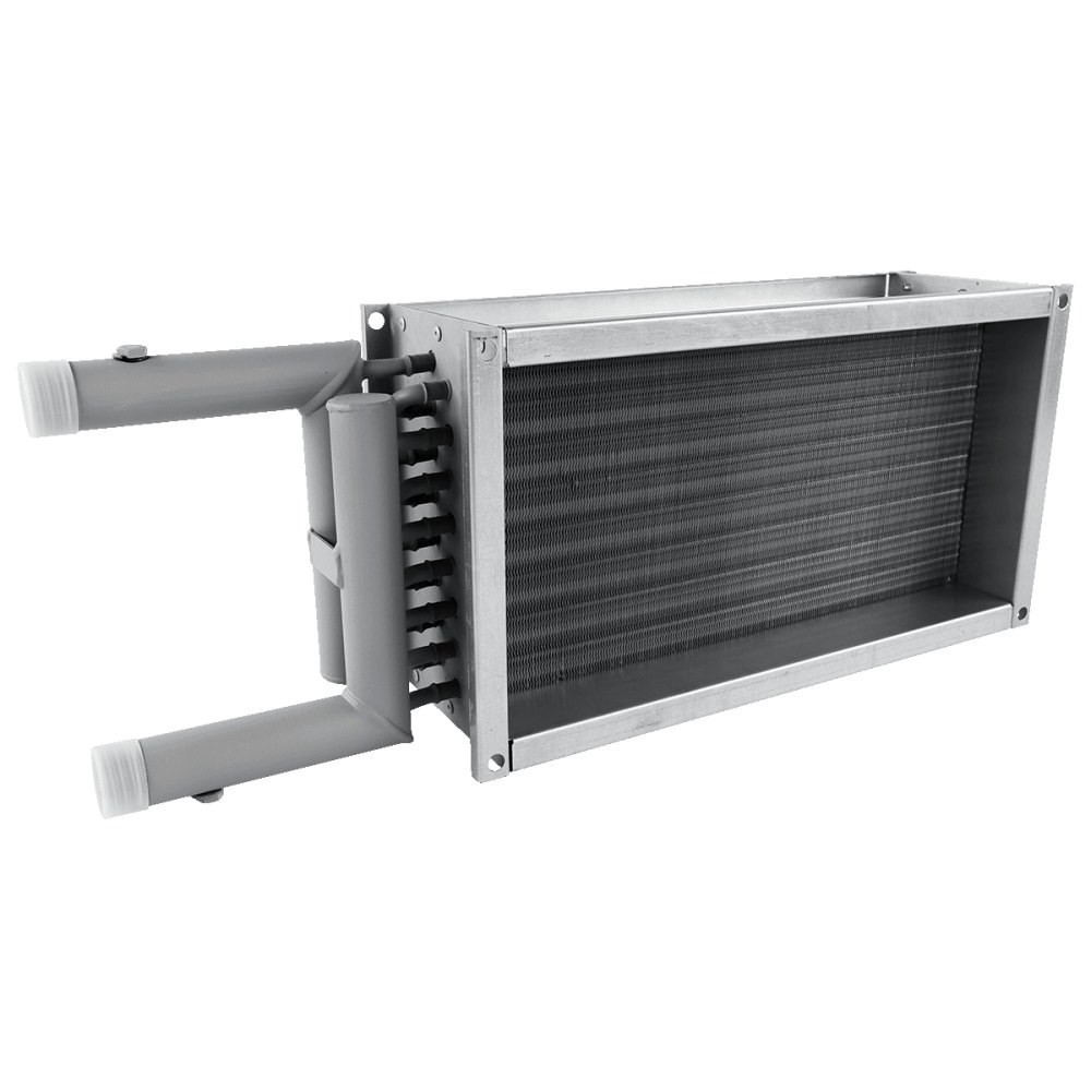 Водяной нагреватель для прямоугольных каналов ZILON ZWS 1000x500-3