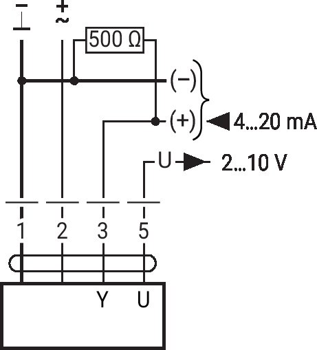 LF24-SR-S — Управление 4…20 мА через внешний резистор